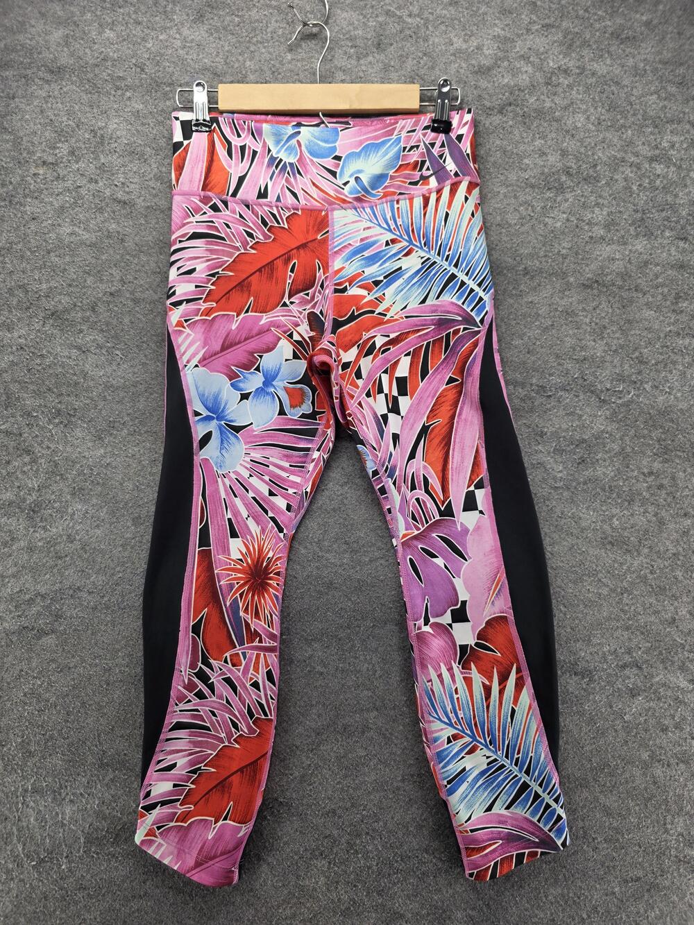 Nike Leggings Womens M Ankle Tropical Floral Dri-FIT Moisture Wicking Stretch